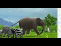 Rhino Elephant And Zebra Stampede