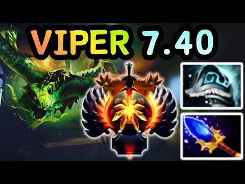 🔥 NEW PATCH 7.40 !!! VIPER MID HIGH DAMAGE, NO COUNTERPLAY | DOTA 2 GAMEPLAY 🔥