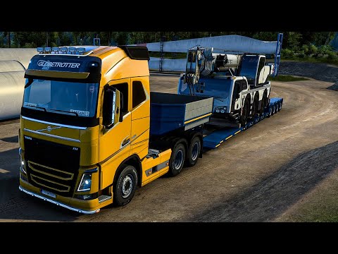 VOLVO FH 540 - Mobile Crane Rex-Tex 45 | Euro Truck Simulator 2