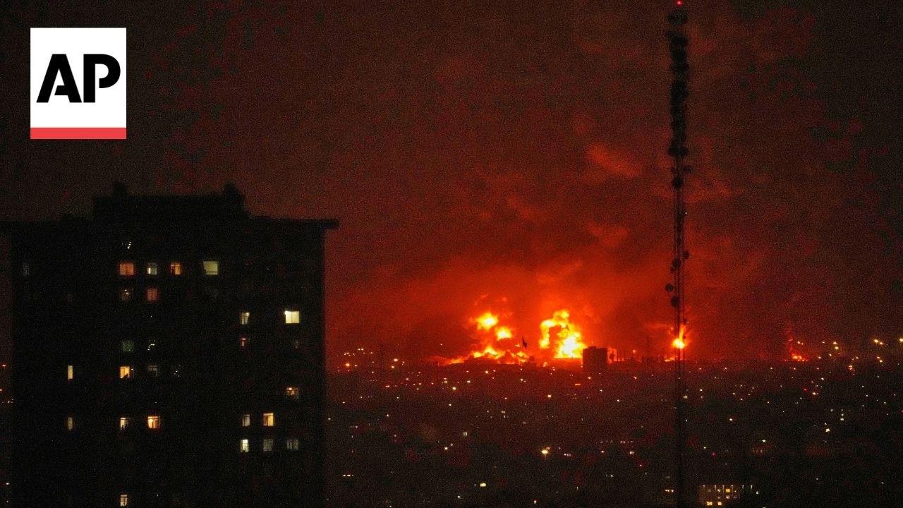 Video | Huge flames in Tehran as Israeli airstrikes hit Iran oil storage facility