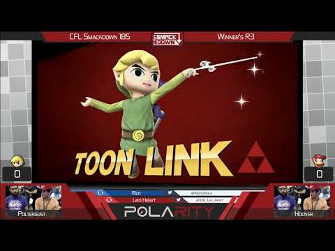 CFL Smackdown 185 WiiU - Poltergust (Toon Link) vs Hoover (Diddy Kong) - Winners R3