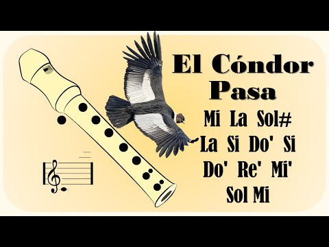 Como Tocar El CONDOR PASA 🎵 VERSIÓN FÁCIL para Flauta Dulce 🎶 Tutorial + Notas