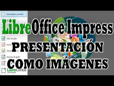 LibreOffice Impress: Save Presentation As Single JPG or GIF Images.