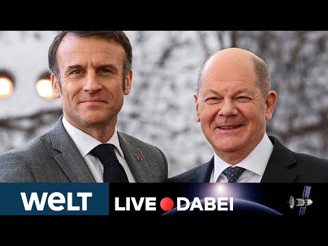 MESEBERG:  Macron beendet Staatsbesuch in Deutschland - Beratungen mit Scholz | LIVE STREAM