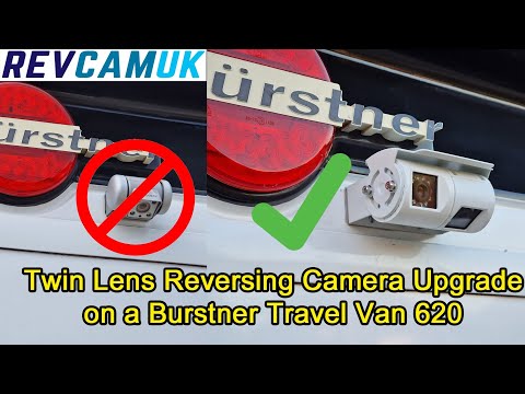 DIY upgrade on Burstner to twin reversing / rear view camera. Adaptors made it so easy!
