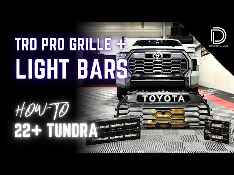 How To: 22+ Tundra TRD Pro Grille + Diode Dynamics Light Bars Installation Overview