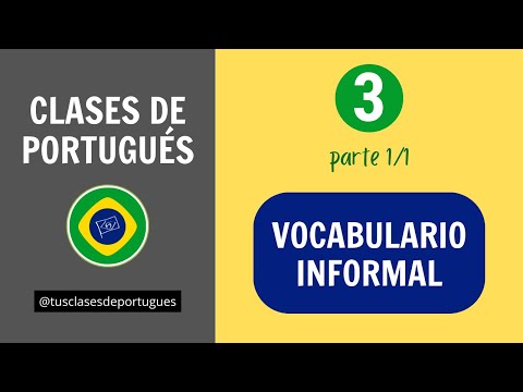 Portuguese Classes - Class 3 - Informal Greetings and Slang