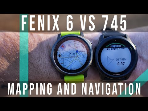 Garmin Fenix 6 vs Forerunner 745 - Routable vs Breadcrumb Maps - How to Create and Follow a Course!