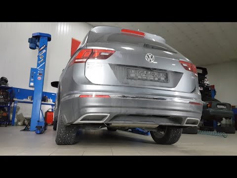 Volkswagen Tiguan - custom exhaust system fabrication (sound check)