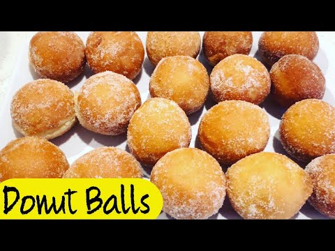 How To Make Soft and Fluffy Donut Balls | Easy Sugar Donuts Recipe |ASMR