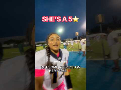 She’s a FUTURE 5⭐️ runningback‼️🤯 #touchdown #footballgirls #footballshorts #footballskills #fypシ