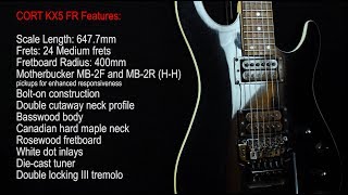 Video thumbnail for ELECTRIC GUITAR CORT KX5 FR by DIVI CREATION