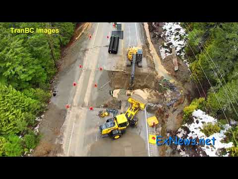 Highway 3 Damage Video Compilation of TranBC Images