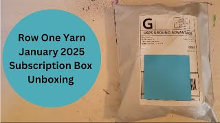 SPOILER Row One Yarn Mini January 2025 Subscription Box Unboxing