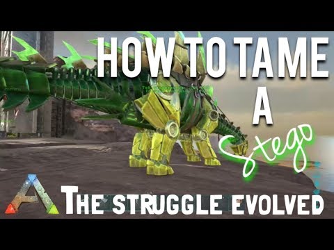 Ark: Easiest way to tame a stegosaurus (Xbox one) Beginners Guide