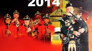 Cape Town Military Tattoo 2014 - massed military and pipe bands.