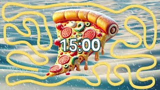 15 Minute Christmas themed Pizza 🍕 bomb 💣 timer
