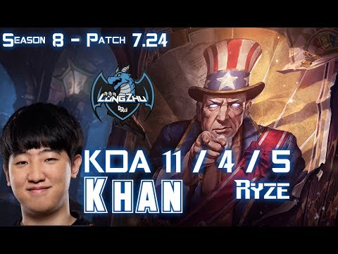 LZ Khan RYZE vs VLADIMIR  Top - Patch 7.24 KR Ranked