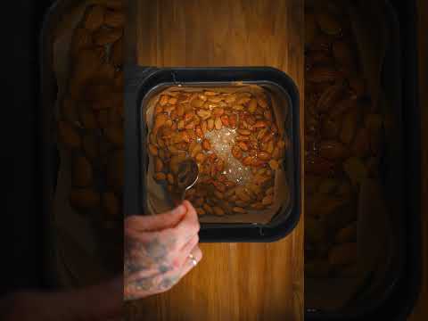 Prażone migdały z airfryera w 10 minut. #foxxgotuje #przepis #przekąska #orzechy #deser