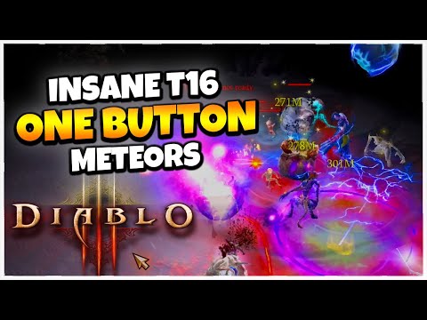 Diablo 3 Tal Rasha Speed T16 Meteors Build Guide Season 28! ONE BUTTON!