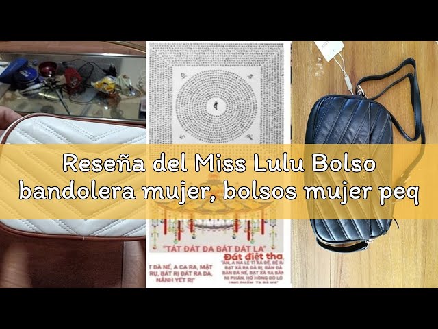 Vídeo relacionado con Miss Lulu Bolso Bandolera Elegante con Cadena Dorada para Mujer - Bolso de Noche Perfecto para Navidad, Bodas y Eventos Especiales