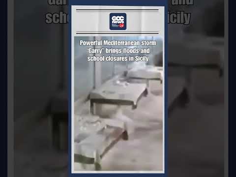 Sicily Cyclone Garry 100kmh Winds 8m Waves Floods Evacuations