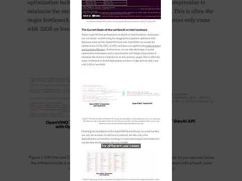 Build Faster GenAI Apps | August 2024 | IDZ News | Intel Software
