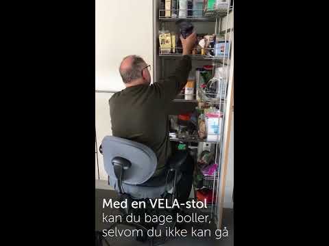 Med en VELA-stol kan jeg selv bage julebollerne :-)