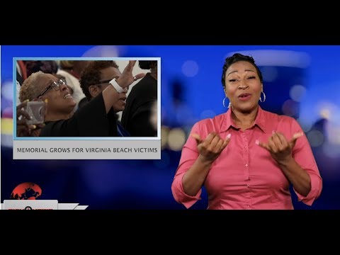 Memorial grows for Virginia Beach victims (ASL - 6.3.19)