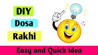 Paper Dosa Rakhi | Foodie Rakhi | Dosa Rakhi | Paper Rakhi | Rakhi Making