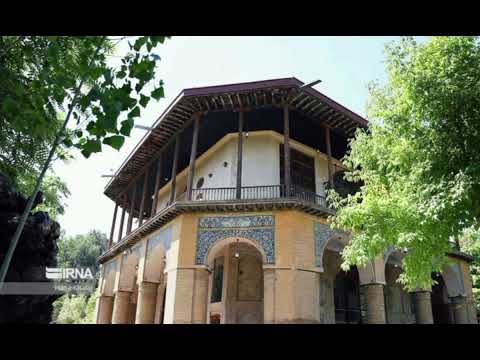 iran city QazvinThe Chehel Sotun or Kolah Farangi Mansion.قزوین عمارت چهل ستون یا کلاه فرنگی.