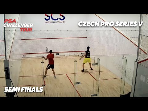 LIVE SQUASH: Czech Pro Series V 2021 - Semi Finals