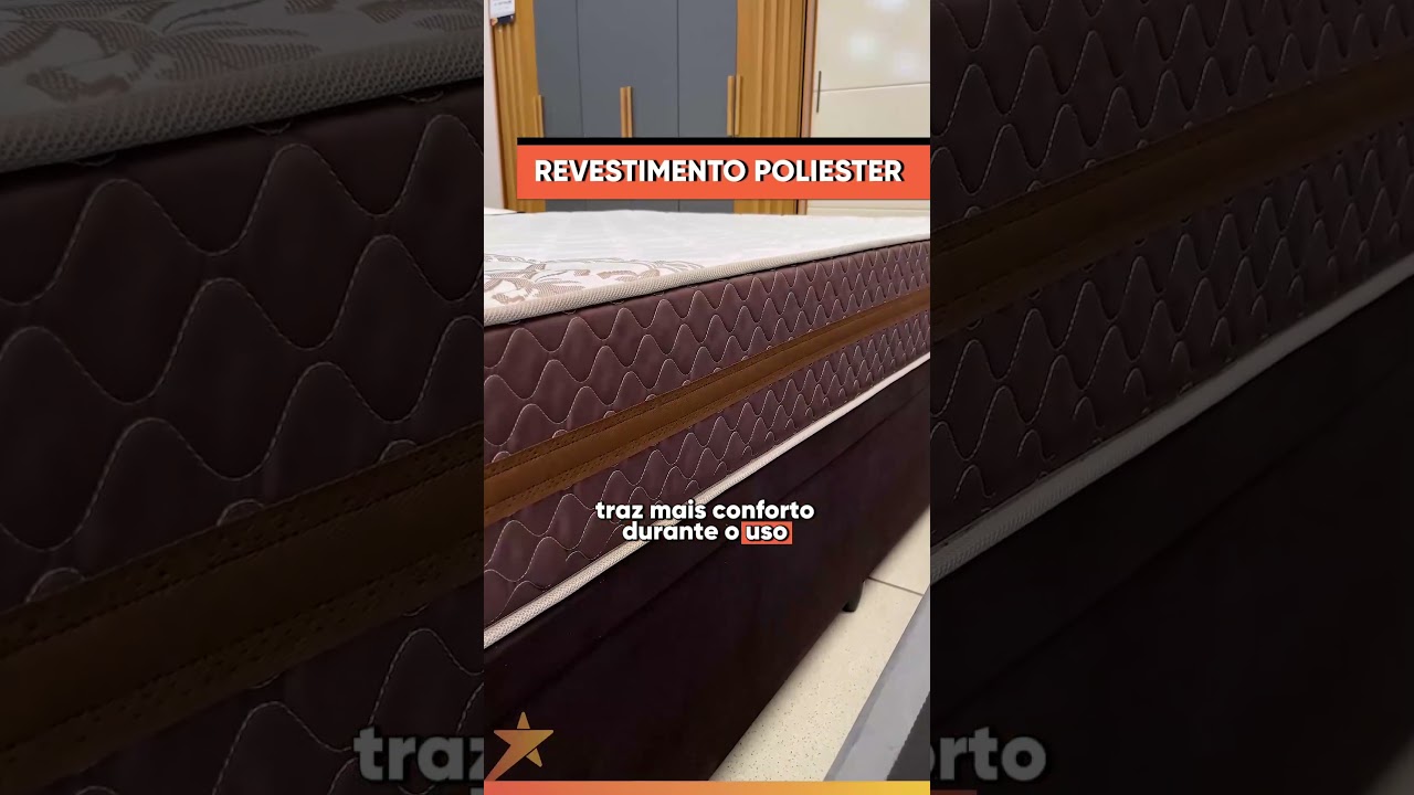 Cama Box Baú Casal Colchão Molas | Esplanada Móveis