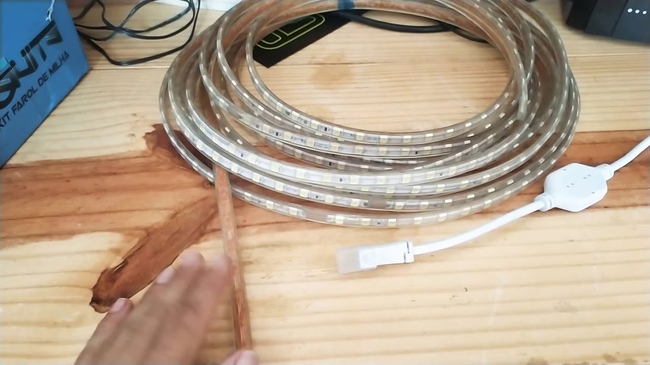 Como conectar mangueira led chata ou fita led 220V