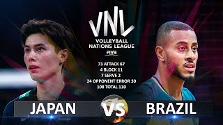 Japan vs Brazil  Mens VNL 2023