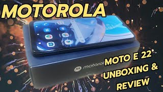 Motorola Moto E 22 Dual Sim 64 GB Storage 4 GB Ram Ultra-Wide 6.5" HD Screen 4020 MAH Battery/ Black