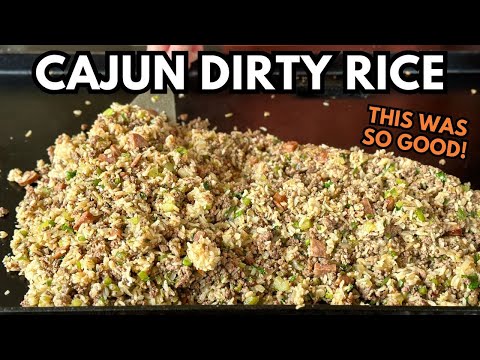I couldn’t believe how good this Cajun Dirty Rice was!