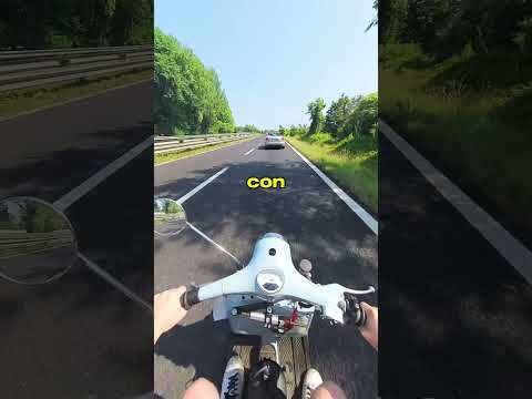 Con la Vespa in tangenziale🗣️ #vespa