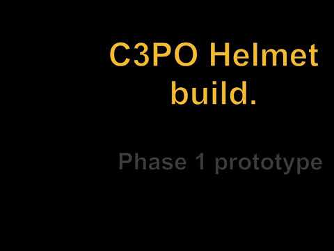 C3PO Costume Project. The Helmet