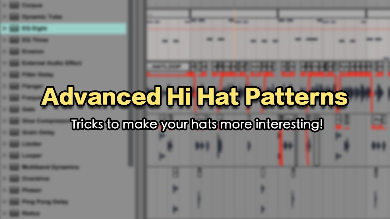 5 Tips to Make Trap Hi Hat Patterns Sound more Organic & Realistic (Avoiding the Machine Gun Effect)