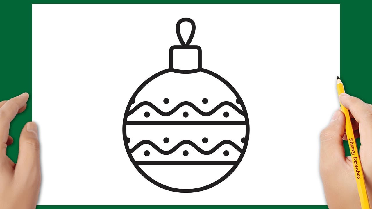 Watch Now Como desenhar uma bola de árvore de Natal 🎄🎅 Como desenhar uma bola de árvore de Natal 🎄🎅