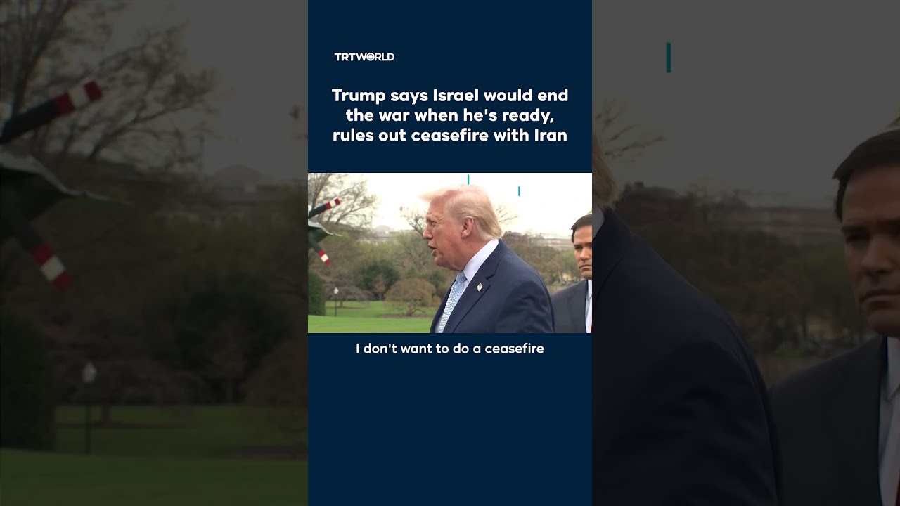 Video | Donald Trump says he does not want ceasefire amid ongoing US-Israeli attacks on Iran