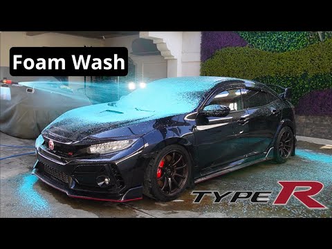 2020 Honda Civic Type R (FK8) | Foam Wash & Protect | EXTERIOR Detailing ASMR | 1\2