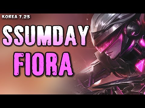 Ssumday plays Fiora top v Maokai matchup - Korean SoloQ patch 7.23
