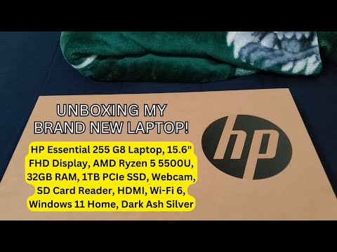 Unboxing My Brand New Laptop! HP Essential 255 G8!