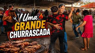 UMA GRANDE CHURRASCADA - DANÇANDO FORRÓ NO BAILÃO DA DESPORTIVA "VANERA"