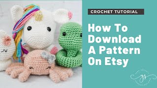 How To Download A PDF Crochet Pattern On Etsy