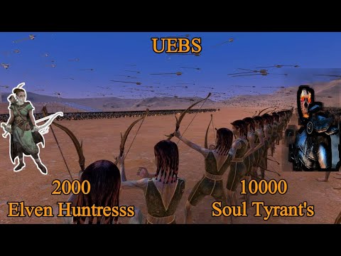 2000 Elven Huntresss vs 10000 Soul Tyrants' | Ultimate Epic Battle Simulator |