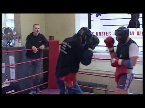 Clinton Woods sparring
