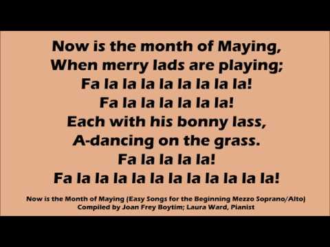 Now is the Month of Maying Solo Rehearsal Lyric Video
